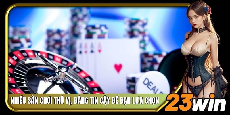 Nhiều sân chơi thú vị, đáng tin cậy để bạn lựa chọn